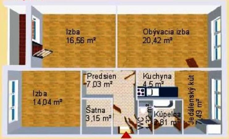3-izbový byt, 80 m2, Tulská ulica,  Banská Bystrica,  | 187.000 €  | foto