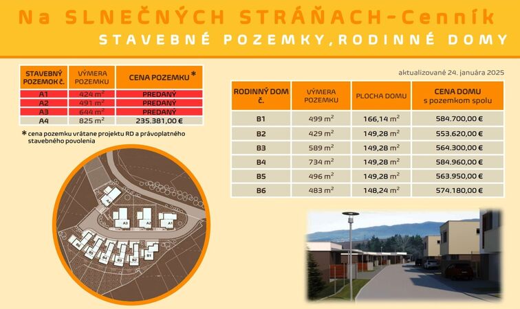 Stavebné pozemky, Banská Bystrica, Slnečné stráne, 424 m2, 644 m2, 825 m2 | cena na vyžiadanie | foto