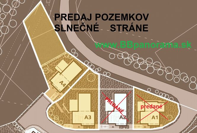 Stavebné pozemky, Banská Bystrica, Slnečné stráne, 424 m2, 644 m2, 825 m2 | cena na vyžiadanie | foto