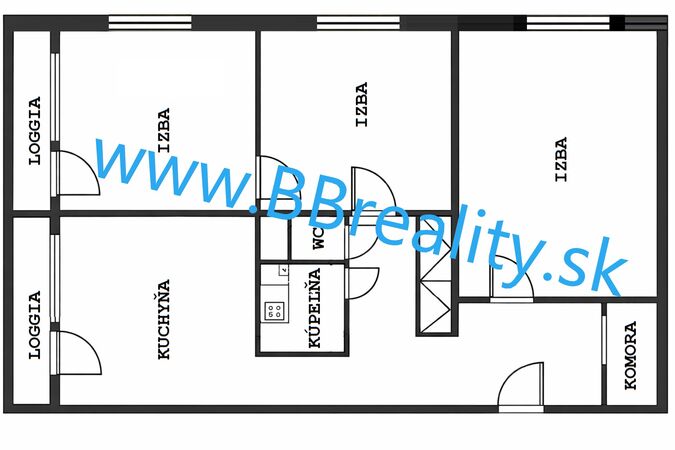 REZERVOVANÉ 3-izbový byt, Banská Bystrica, Tr. Hradca Králové, 76 m2 | cena na vyžiadanie | foto