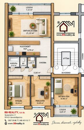 4-izbový byt, Banská Bystrica, Mičinská cesta | 269.000 €  | foto