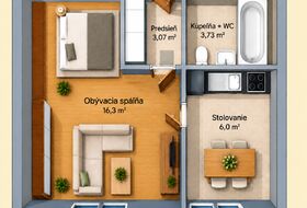 1-izbový byt, Banská Bystrica, Tulská, 35&nbsp;m2 | img